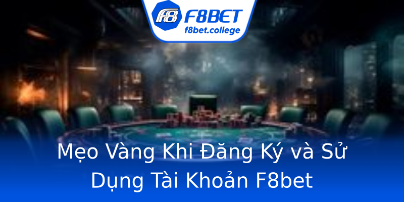 Mẹo Vàng Khi Đăng Ký và Sử Dụng Tài Khoản F8bet